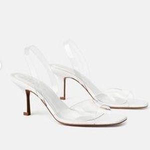 zara women’s vinyl kitten heel